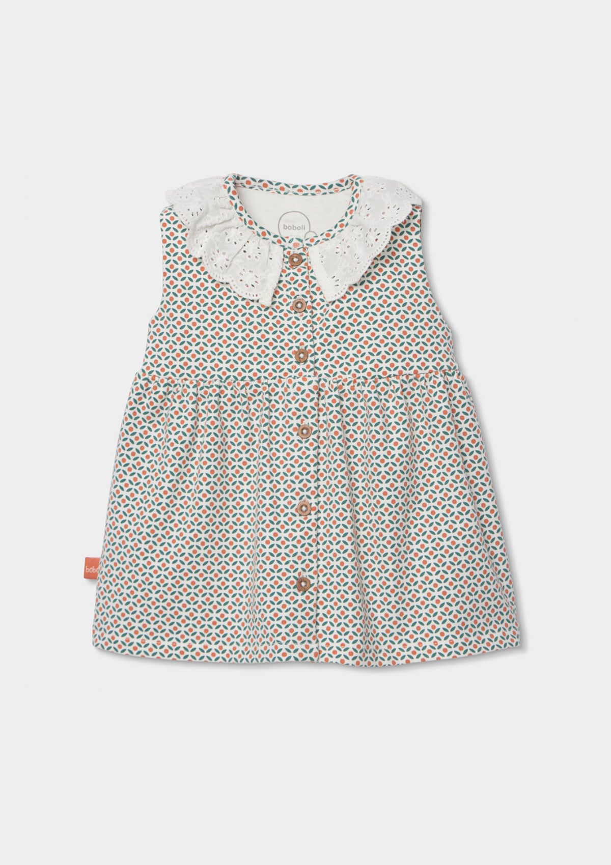 Vestido estampado para menina - BOBOLI