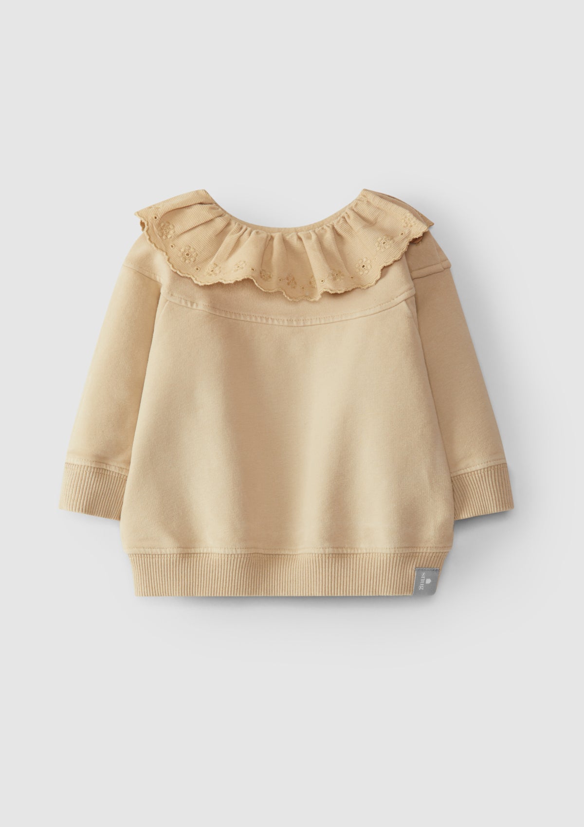 Camisola em felpa com bordado inglês - SNUG