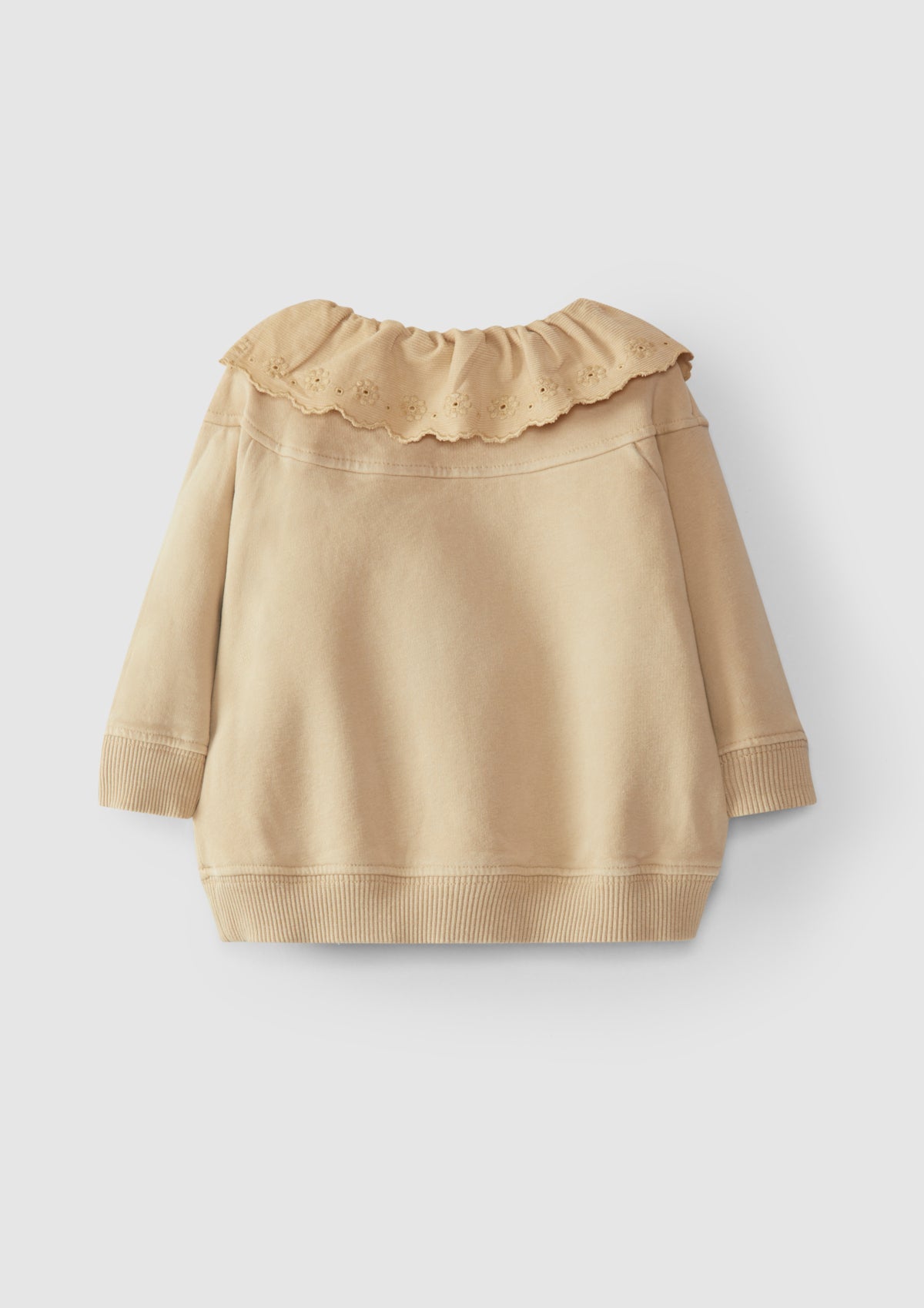 Camisola em felpa com bordado inglês - SNUG