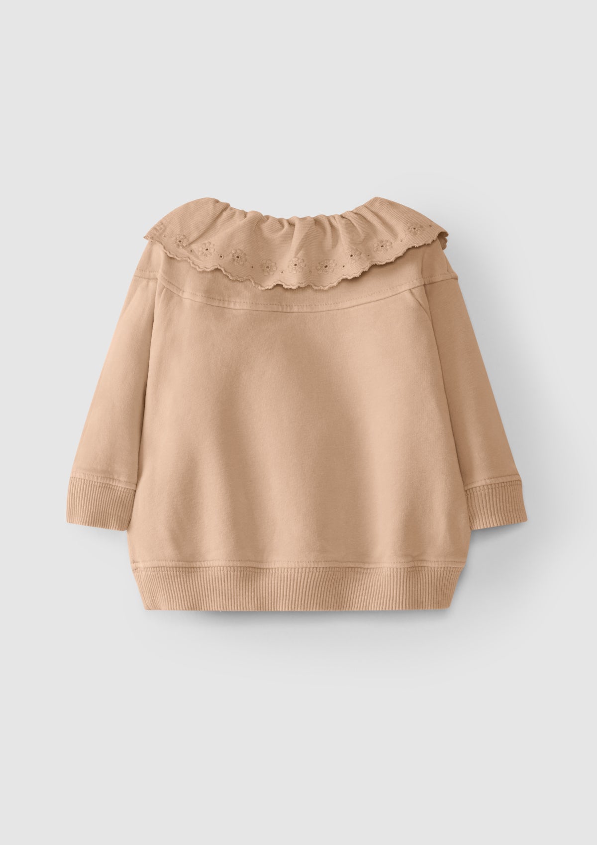 Camisola em felpa com bordado inglês - SNUG