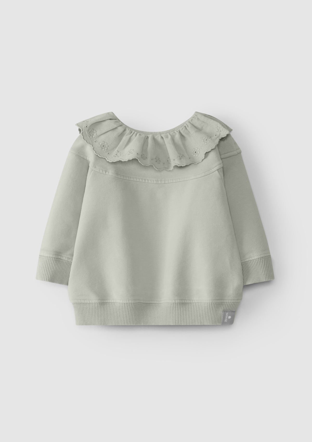 Camisola em felpa com bordado inglês - SNUG