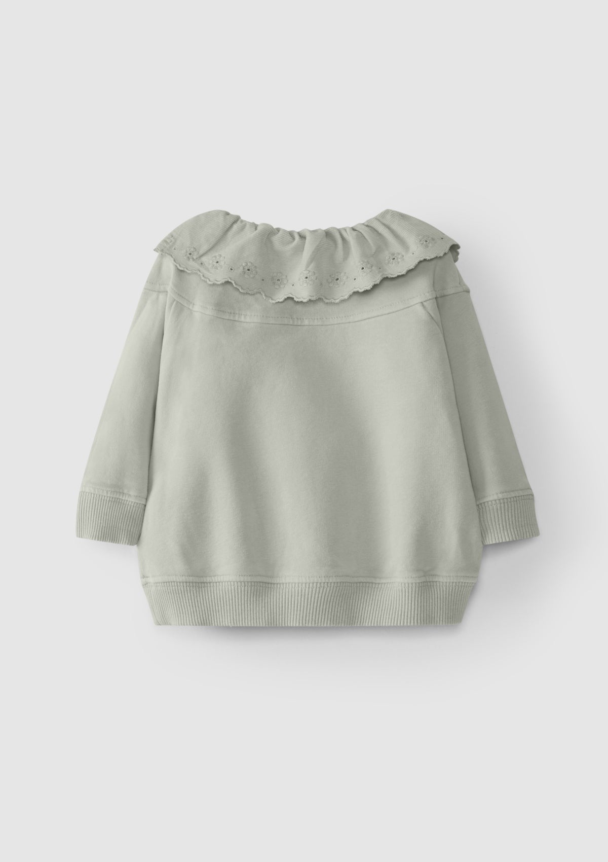 Camisola em felpa com bordado inglês - SNUG