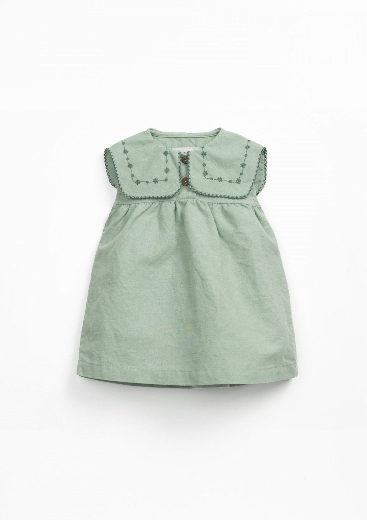 Vestido de tecido com gola - PLAYUP