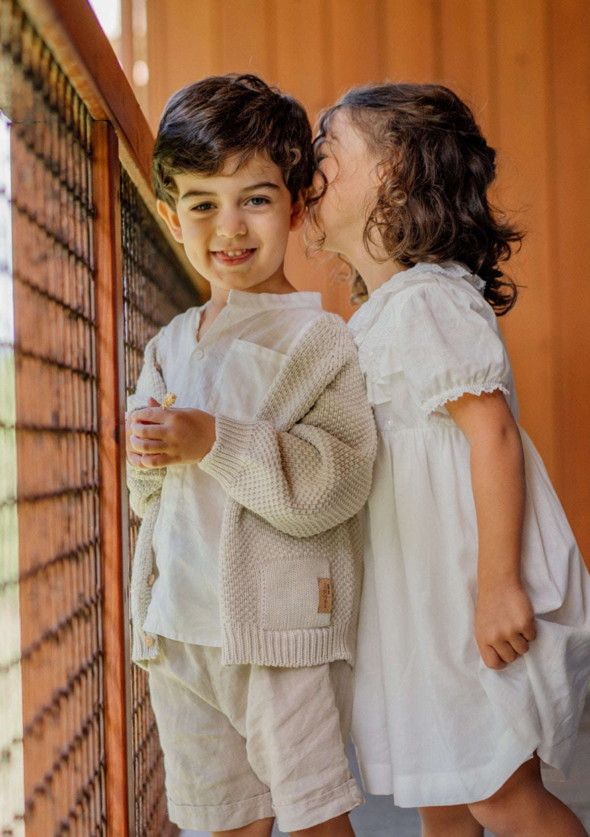 Casaco tricotado em algodão orgânico | NAVY CODE - WEDOBLE