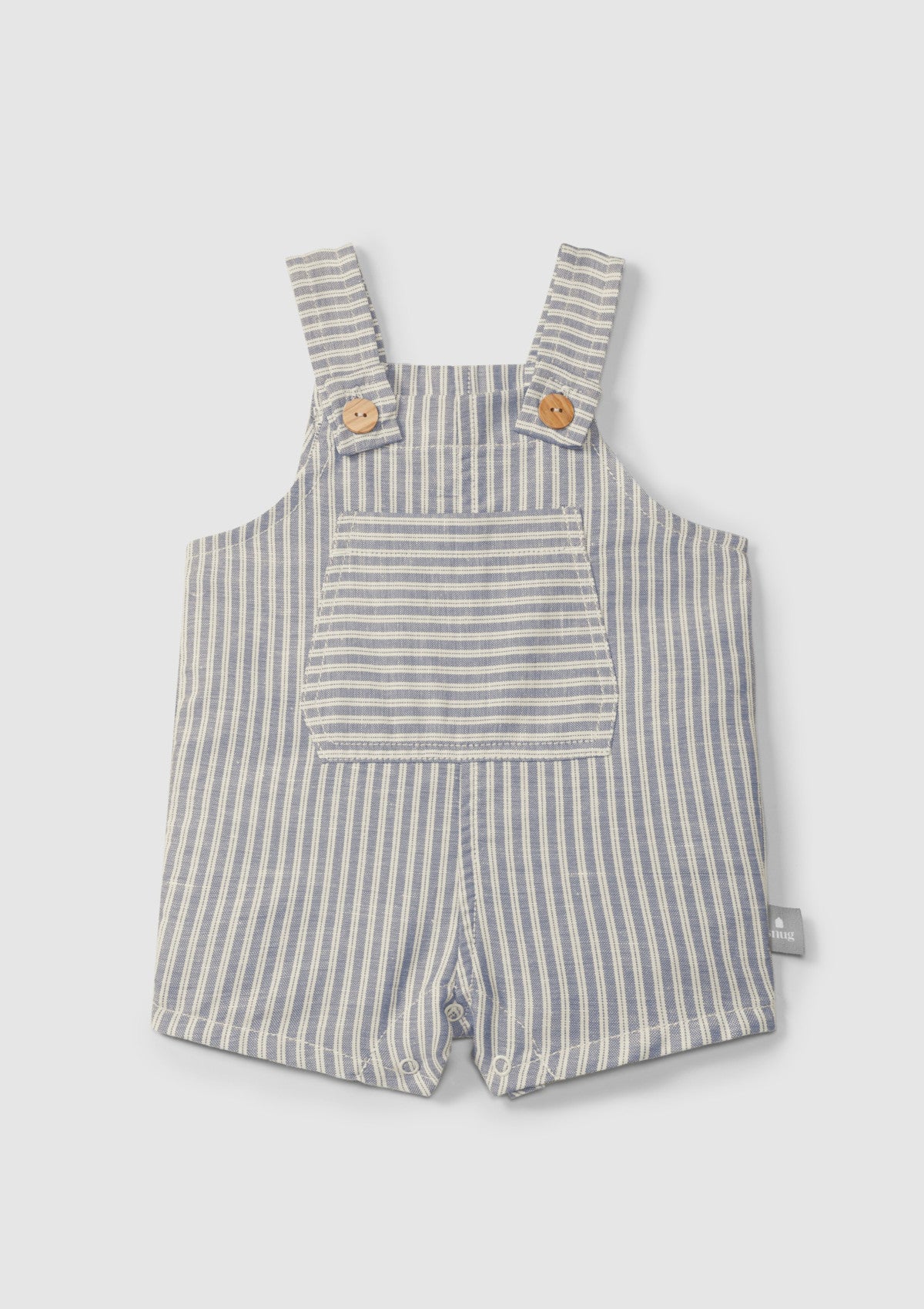 Calções de peito em tecido de riscas com bolso - SNUG