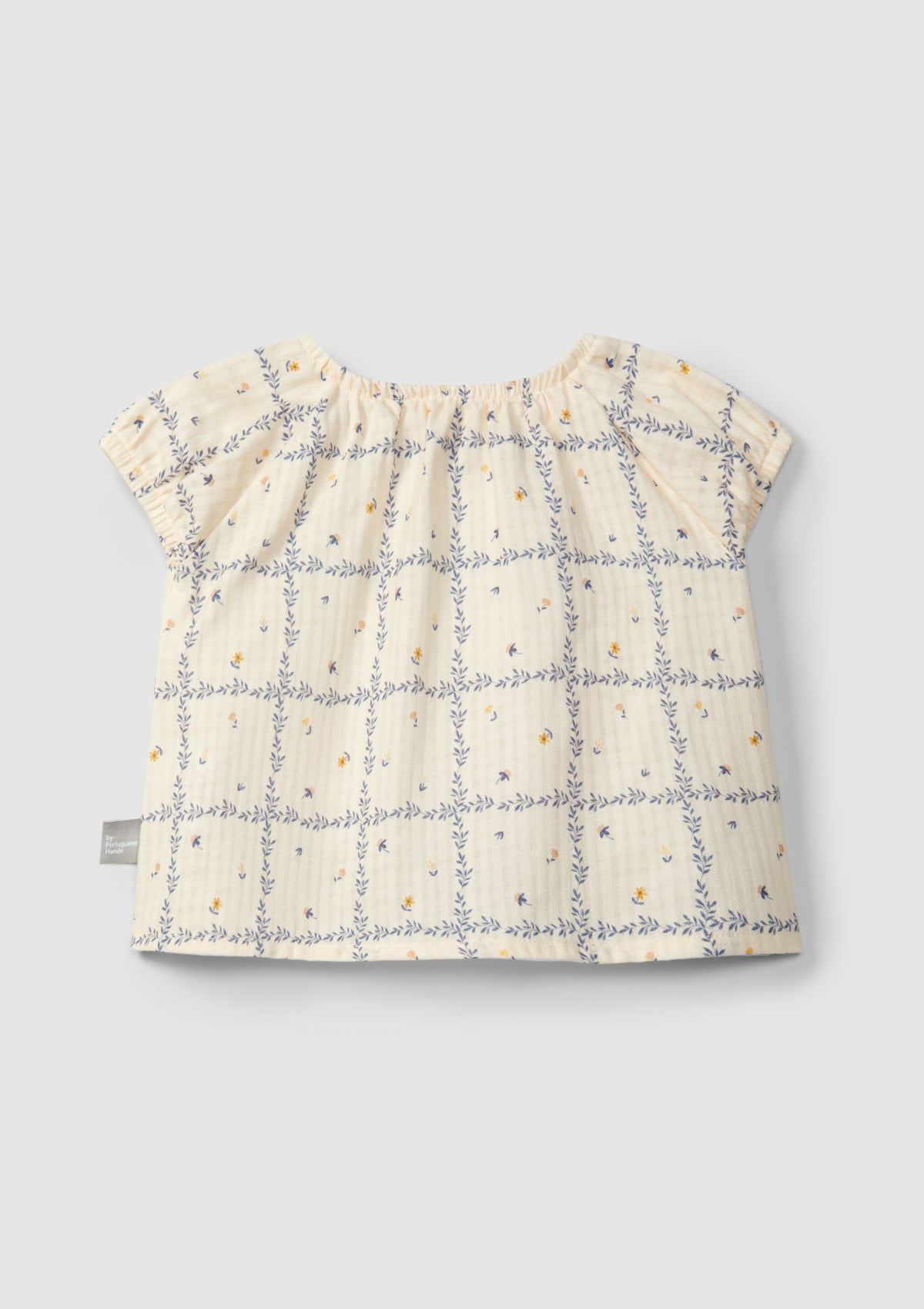 Blusa algodão texturado estampado - SNUG