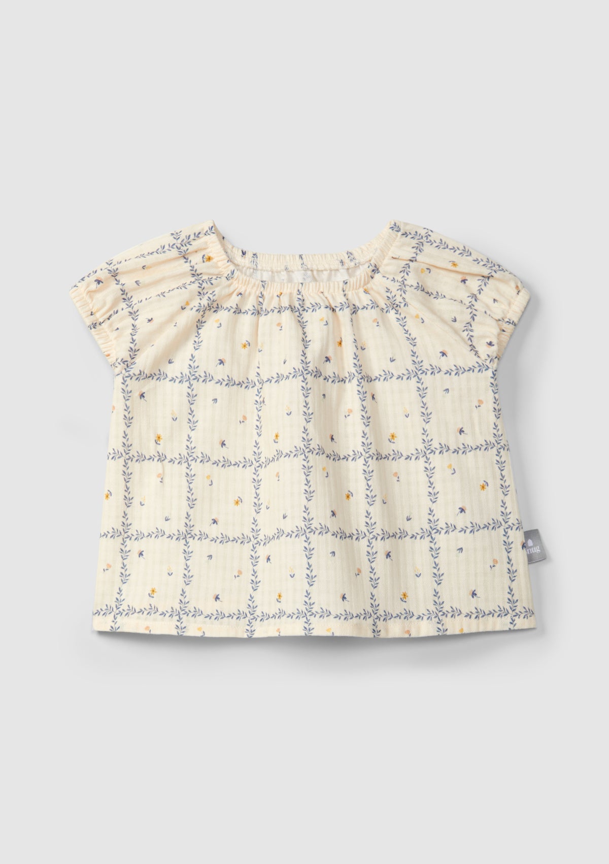 Blusa algodão texturado estampado - SNUG