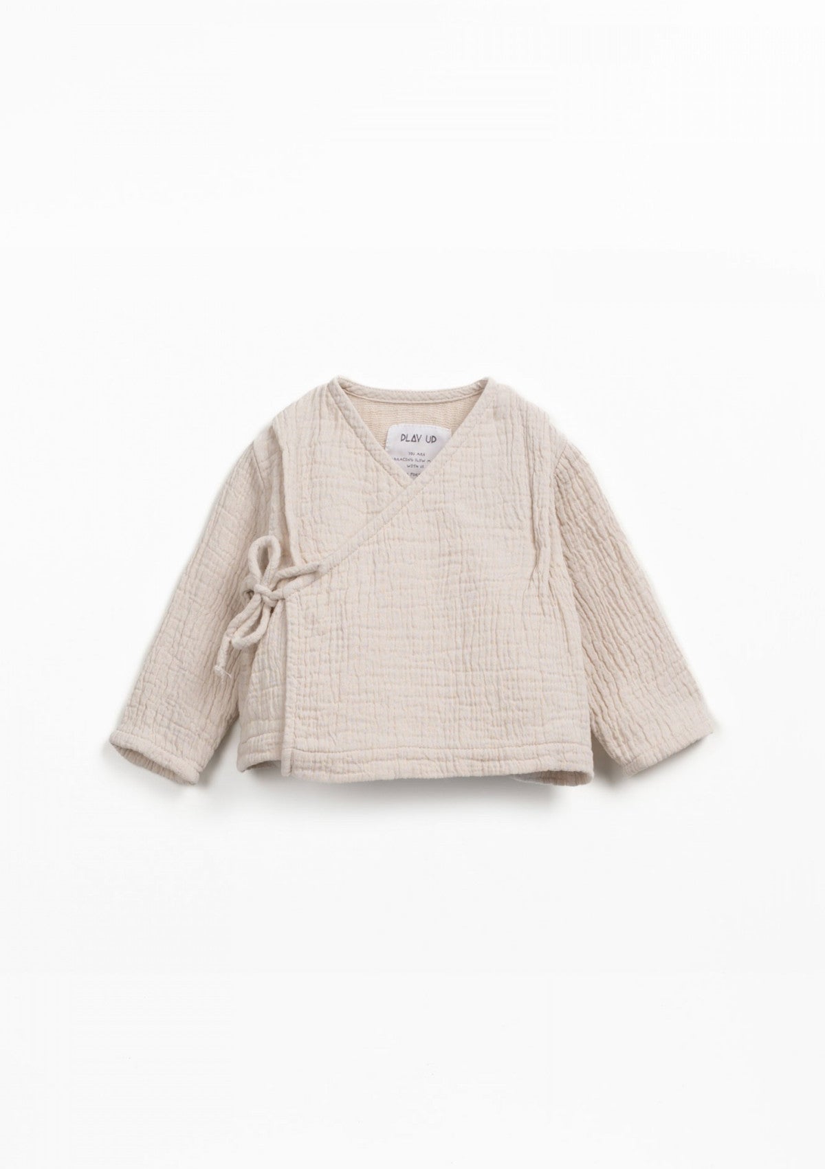 Blusa com trespasse em tecido em algodão - PLAYUP