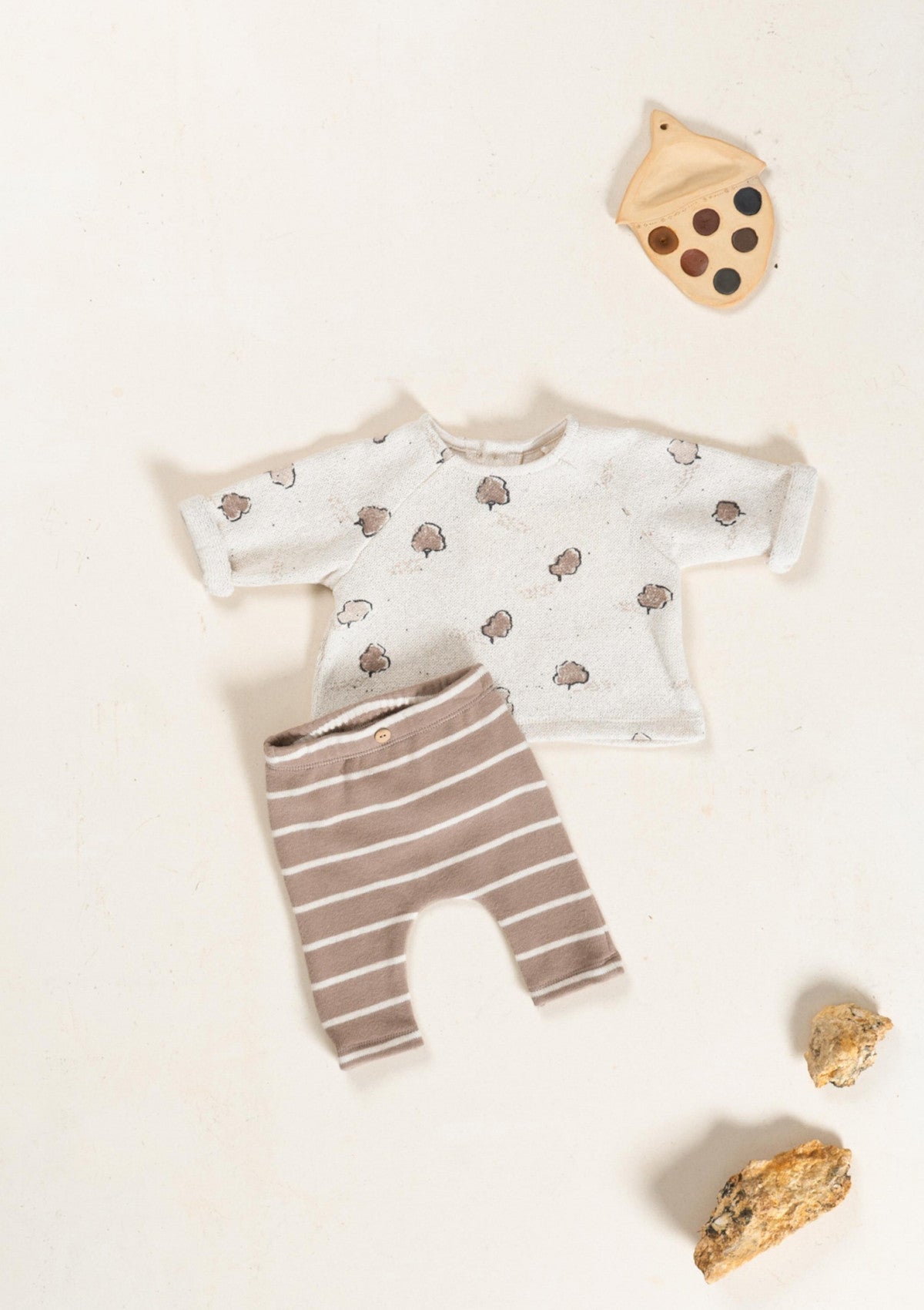 Striped Knit Leggings - PLAYUP