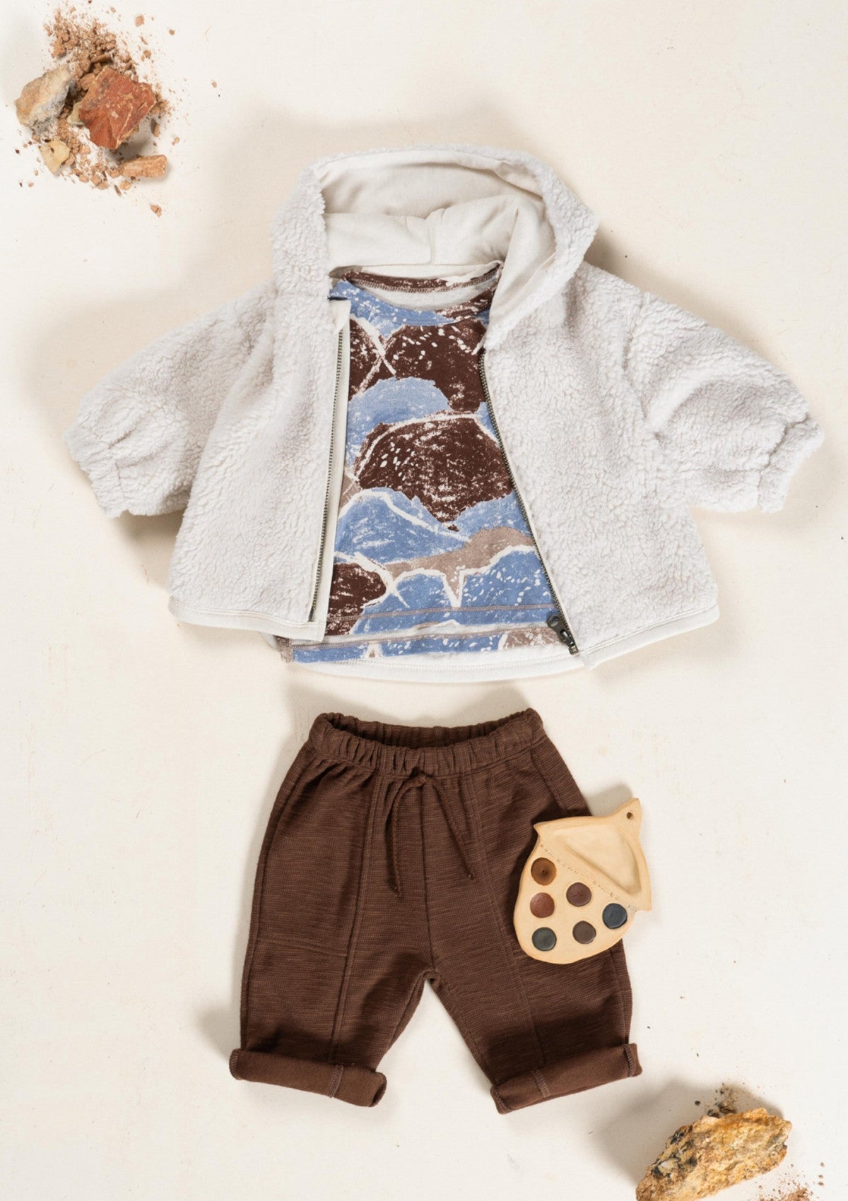Knitted pants with decorative drawstring - PLAYUP