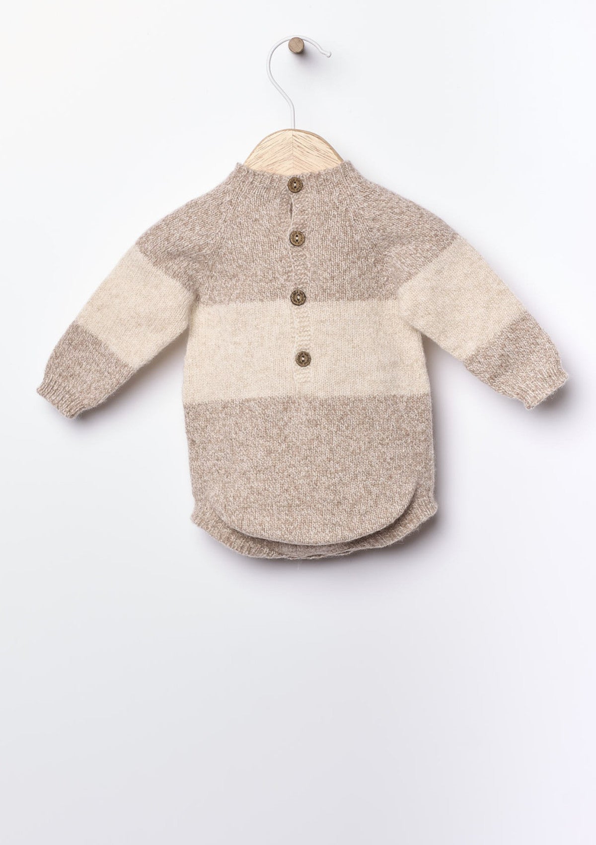 Fofo com ursinho tricotado em lã merino | LITTLE TEDDY BEAR - WEDOBLE