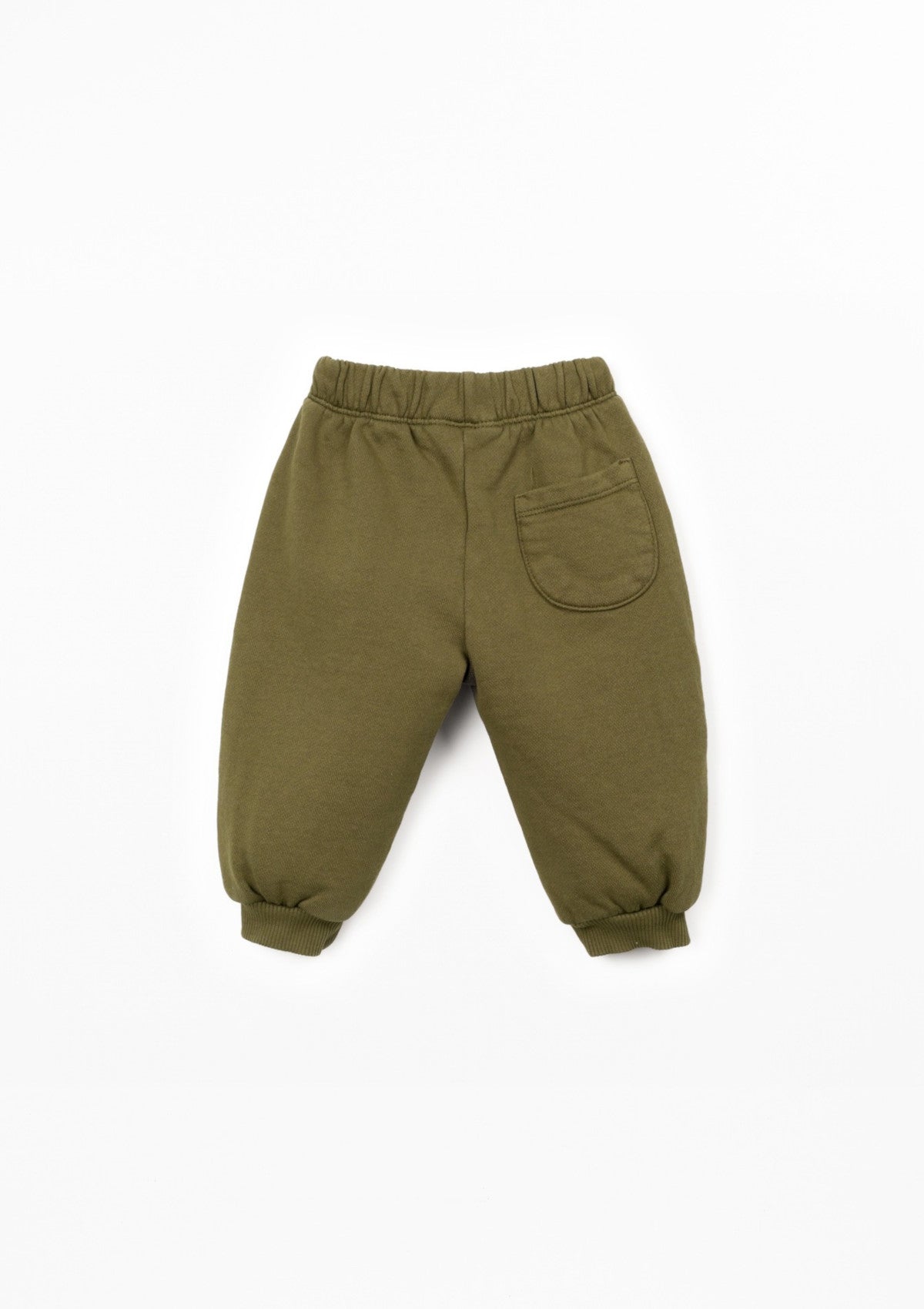 Calça felpa em algodão orgânico com cintura elástica e estampado - PLAYUP
