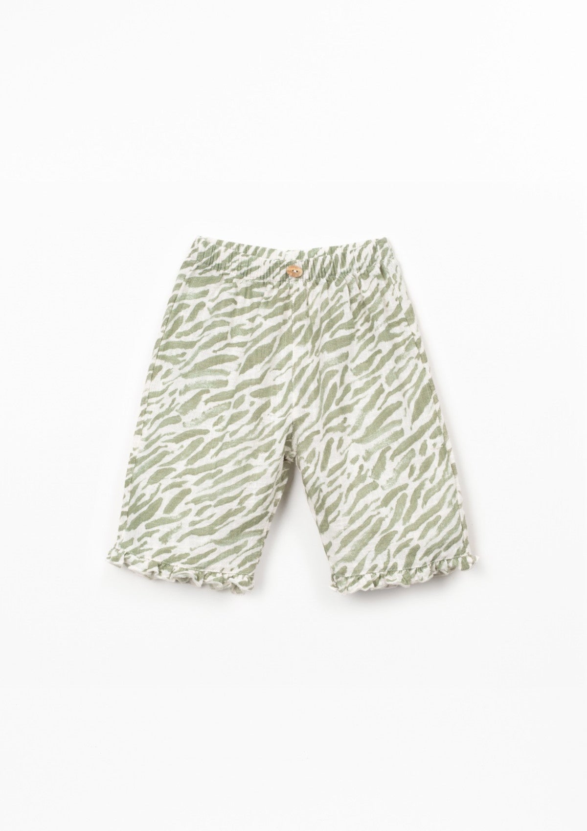 Calça com botão de coco decorativo - PLAYUP