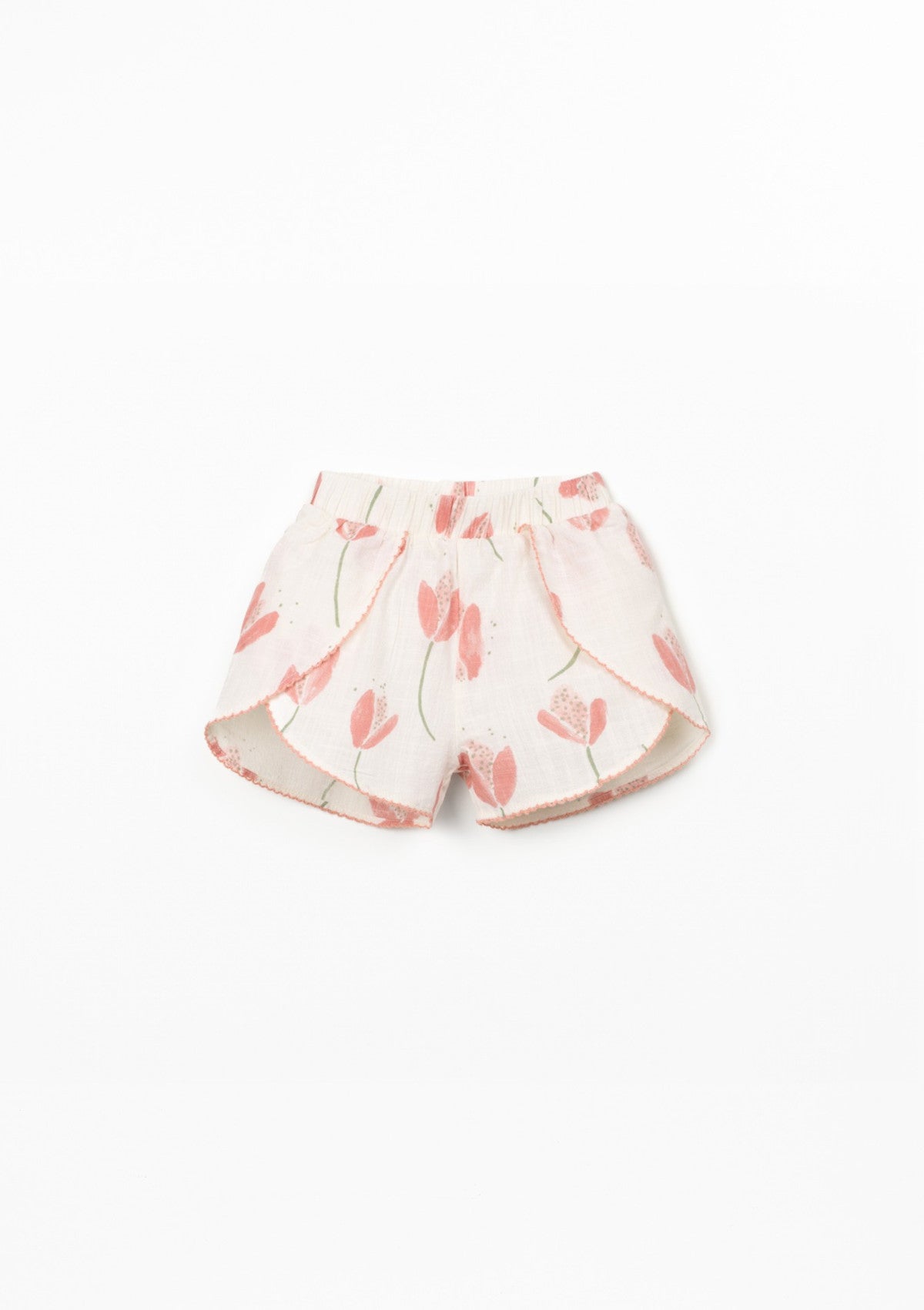 Calção em algodão orgânico com cinto elástico - PLAYUP