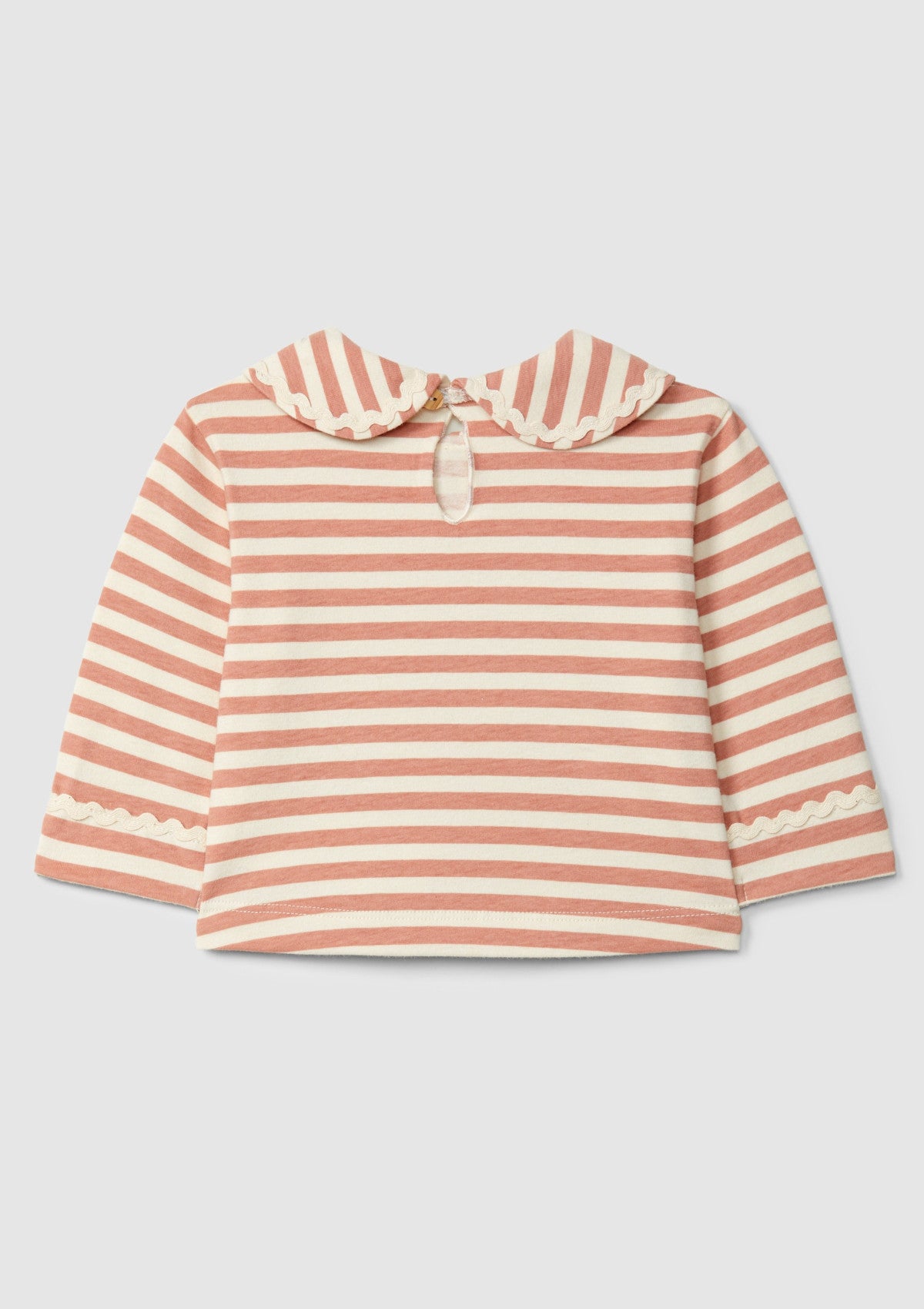 Longsleeve de riscas com detalhe de espiguilha - SNUG