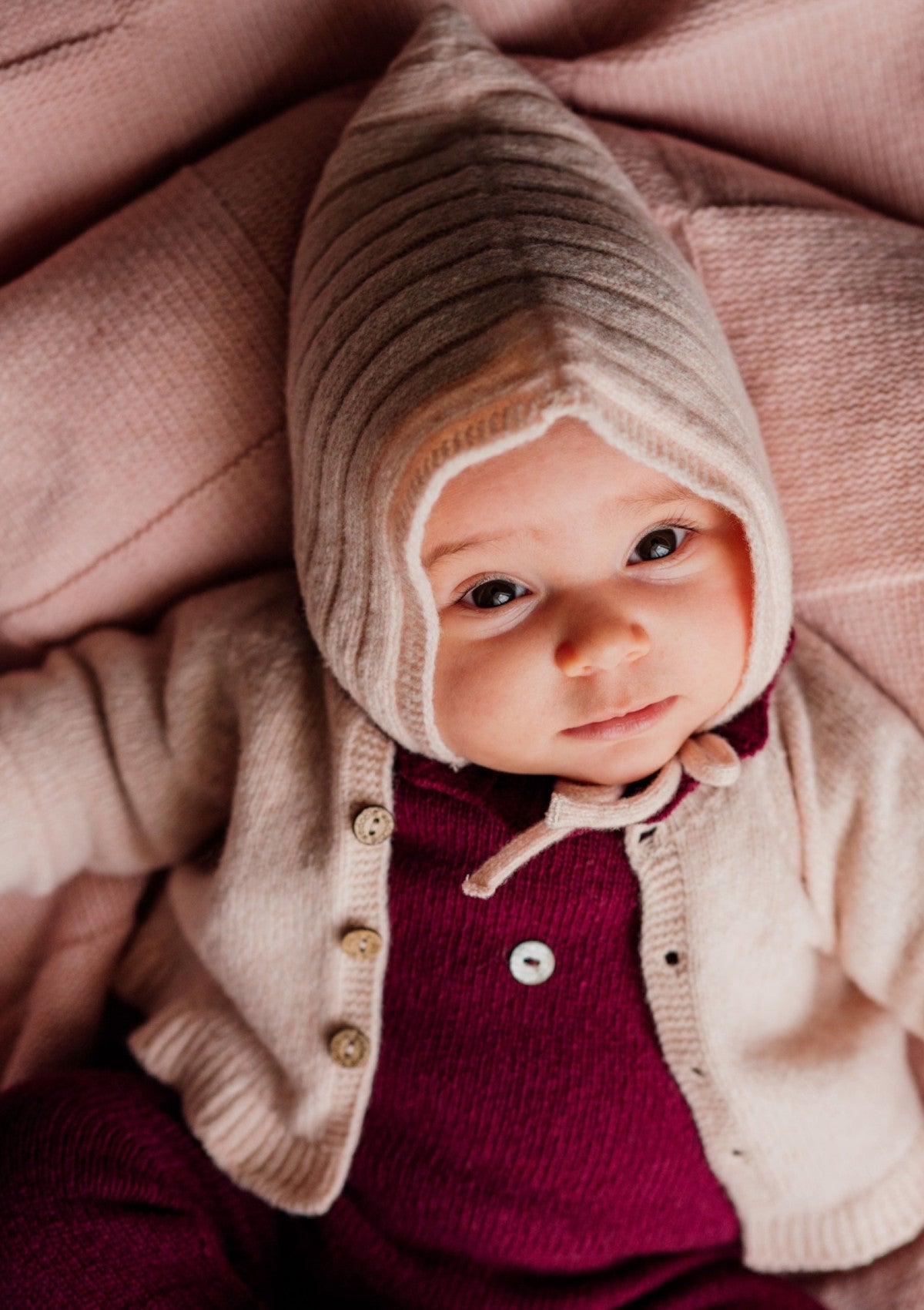Touca tricotada em lã merino | YOU ARE SO KIND & SWEET - WEDOBLE