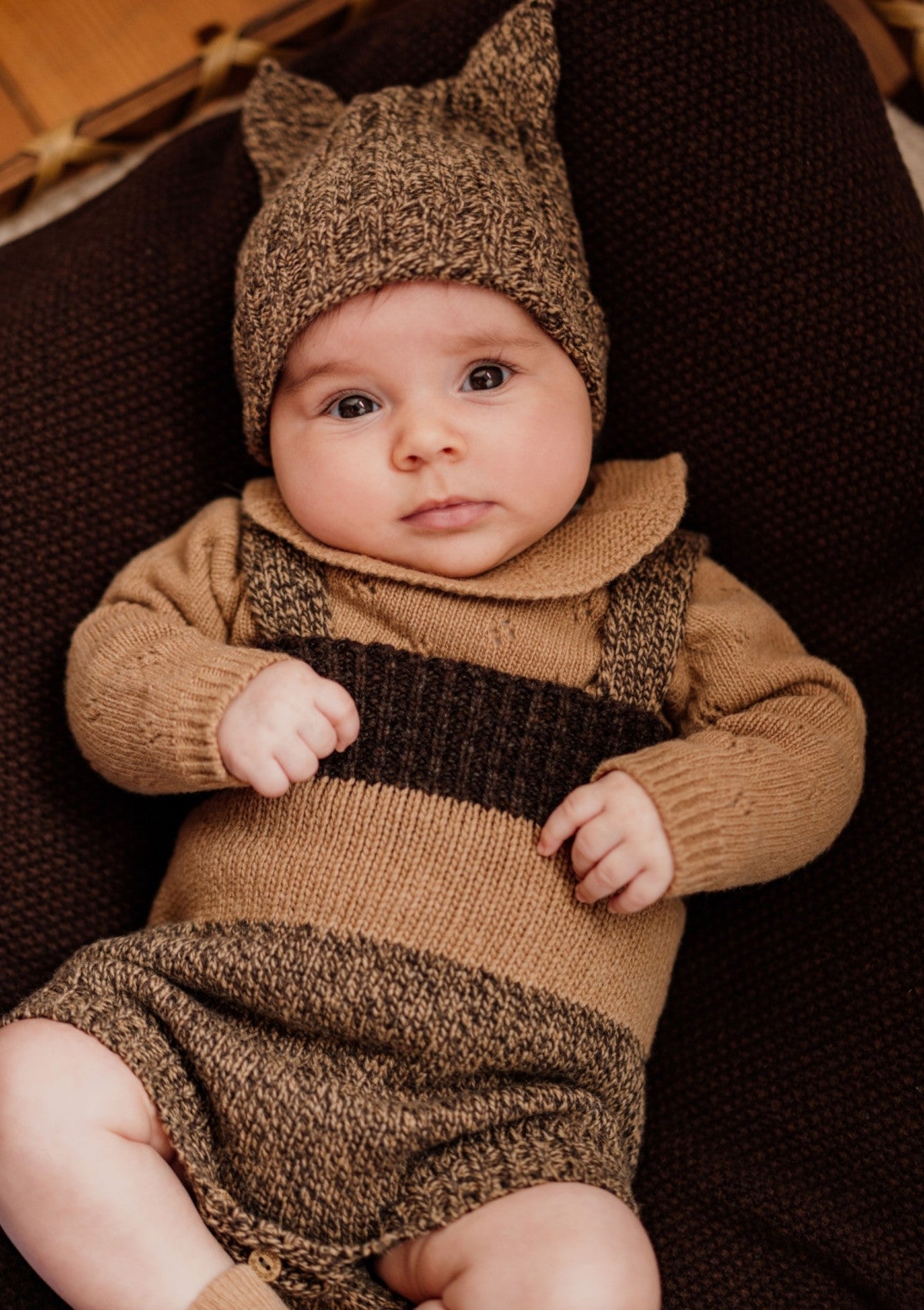 Fofo com alças tricotado em lã merino | SWEET AUTUMN - WEDOBLE