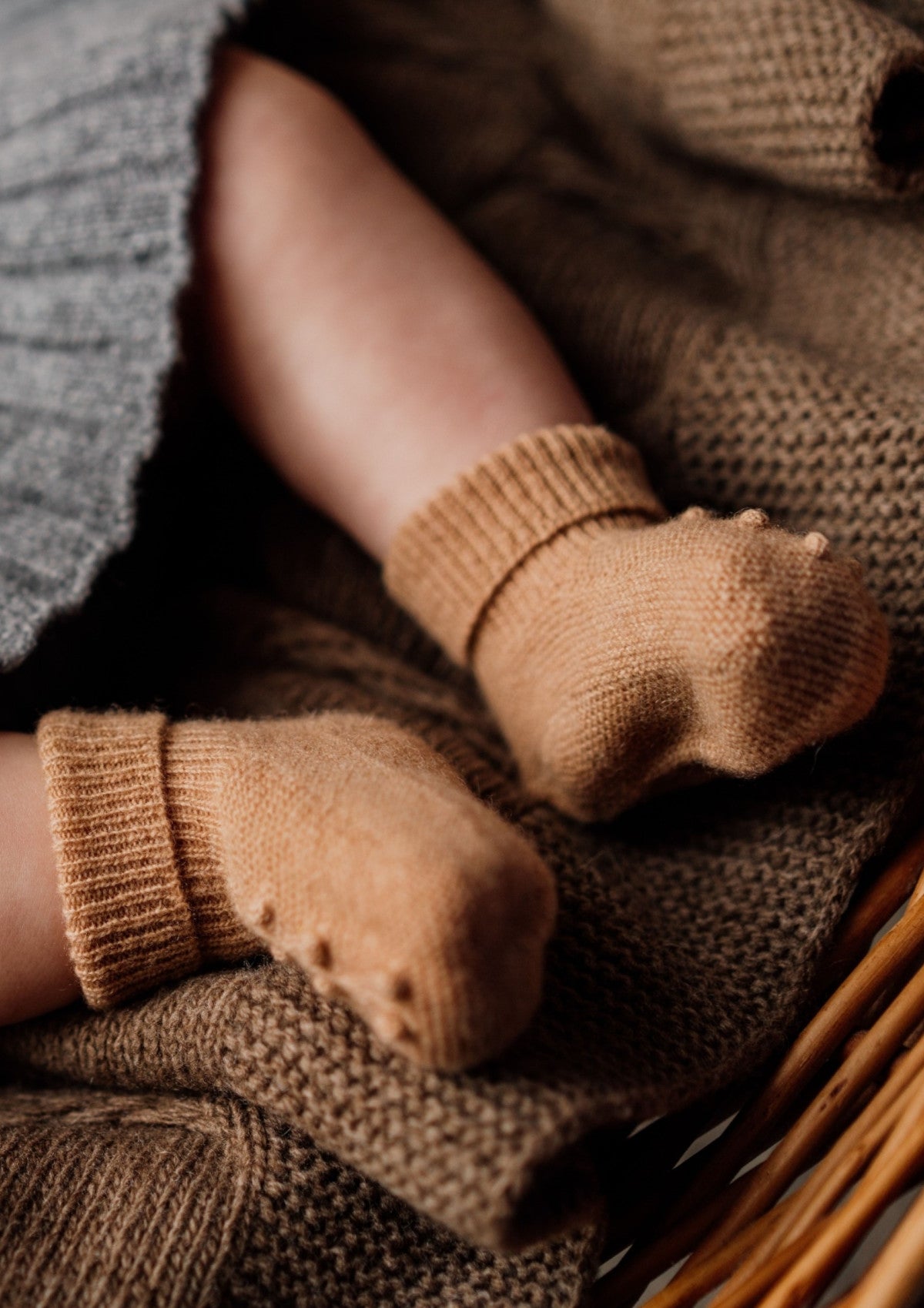 Carapins tricotados em lã merino e caxemira | SERENITY - WEDOBLE
