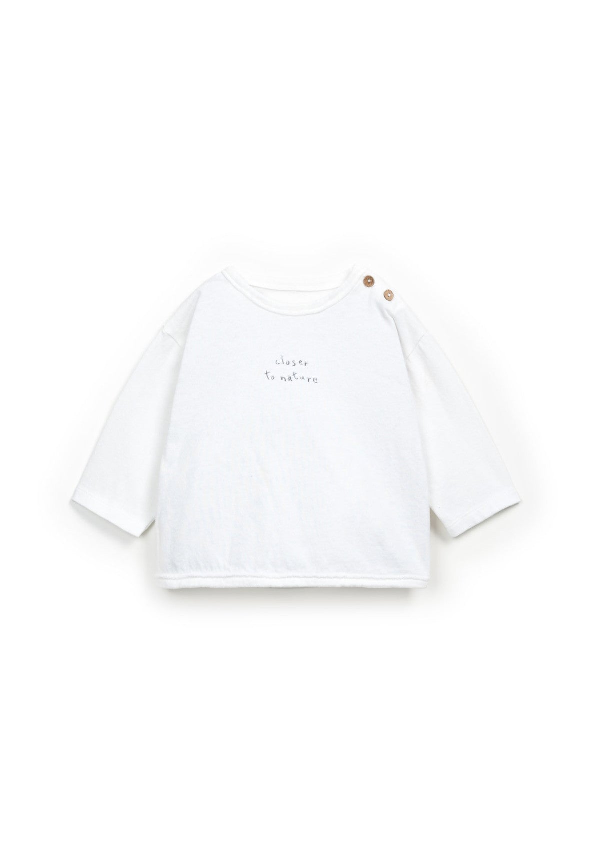 T-shirt com mistura de algodão orgânico e algodão reciclado | Wooden Memories - PLAYUP