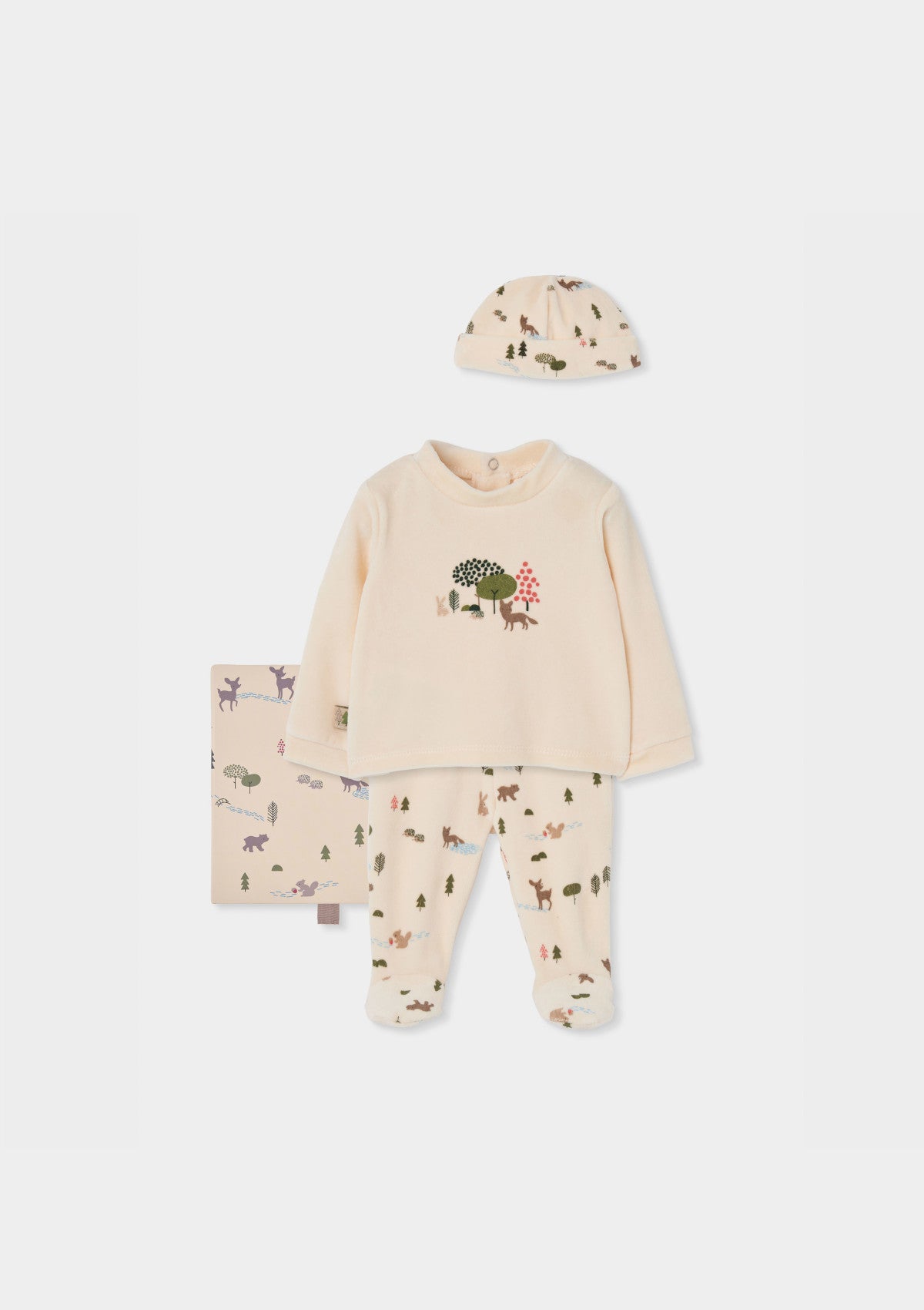 Conjunto com estampa animal da floresta - BOBOLI