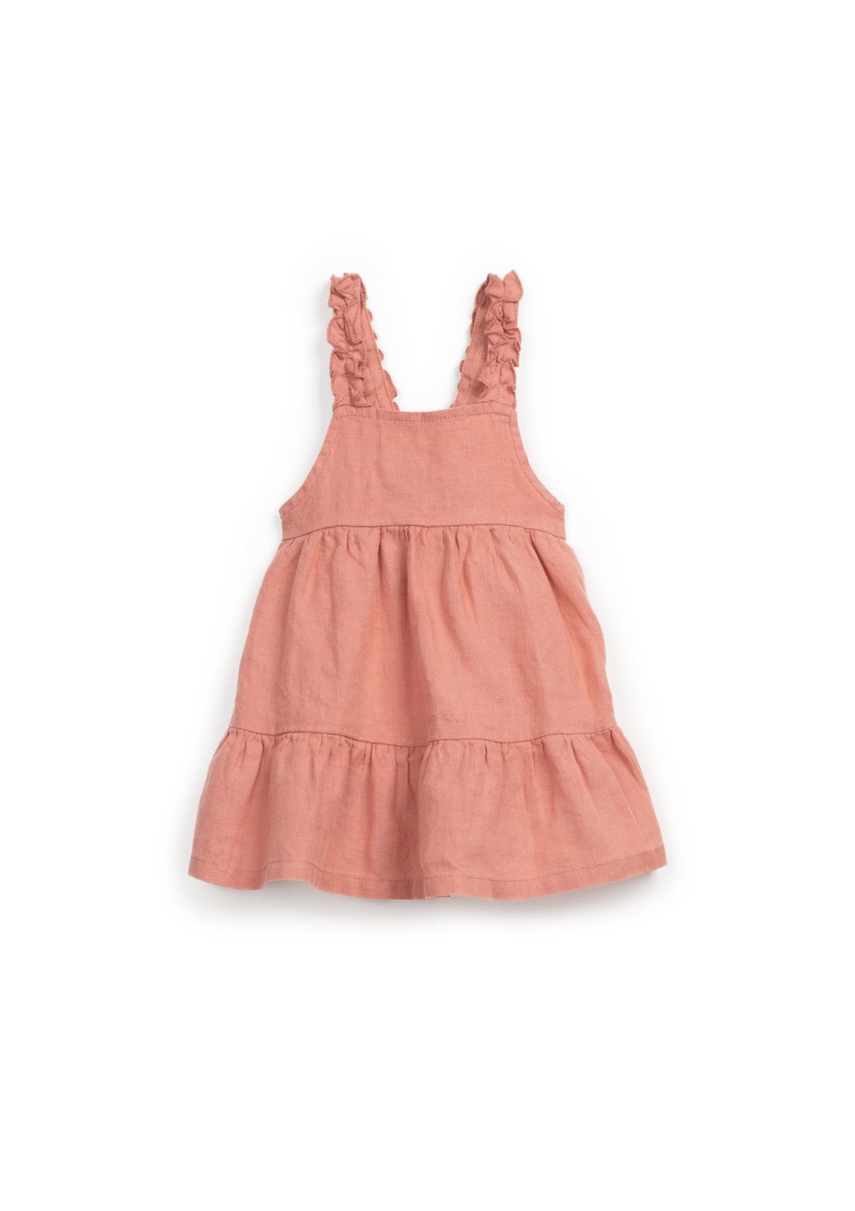 Vestido de alças com elástico na costa | Textile Art - PLAYUP