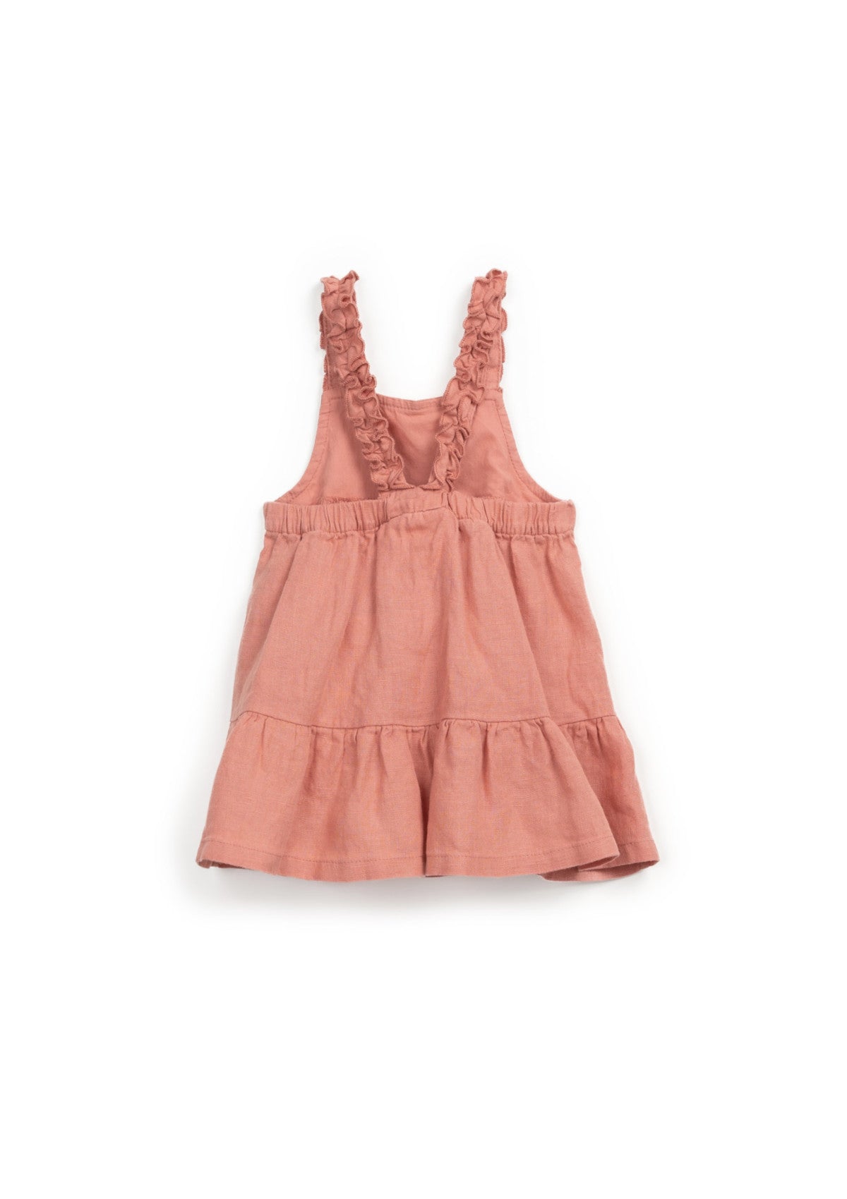 Vestido de alças com elástico na costa | Textile Art - PLAYUP