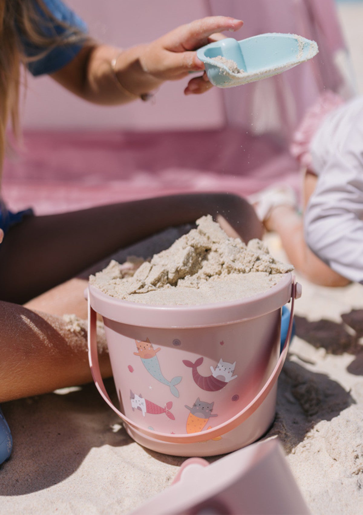Conjunto de brinquedos de praia com gatos sereias - Monnëka