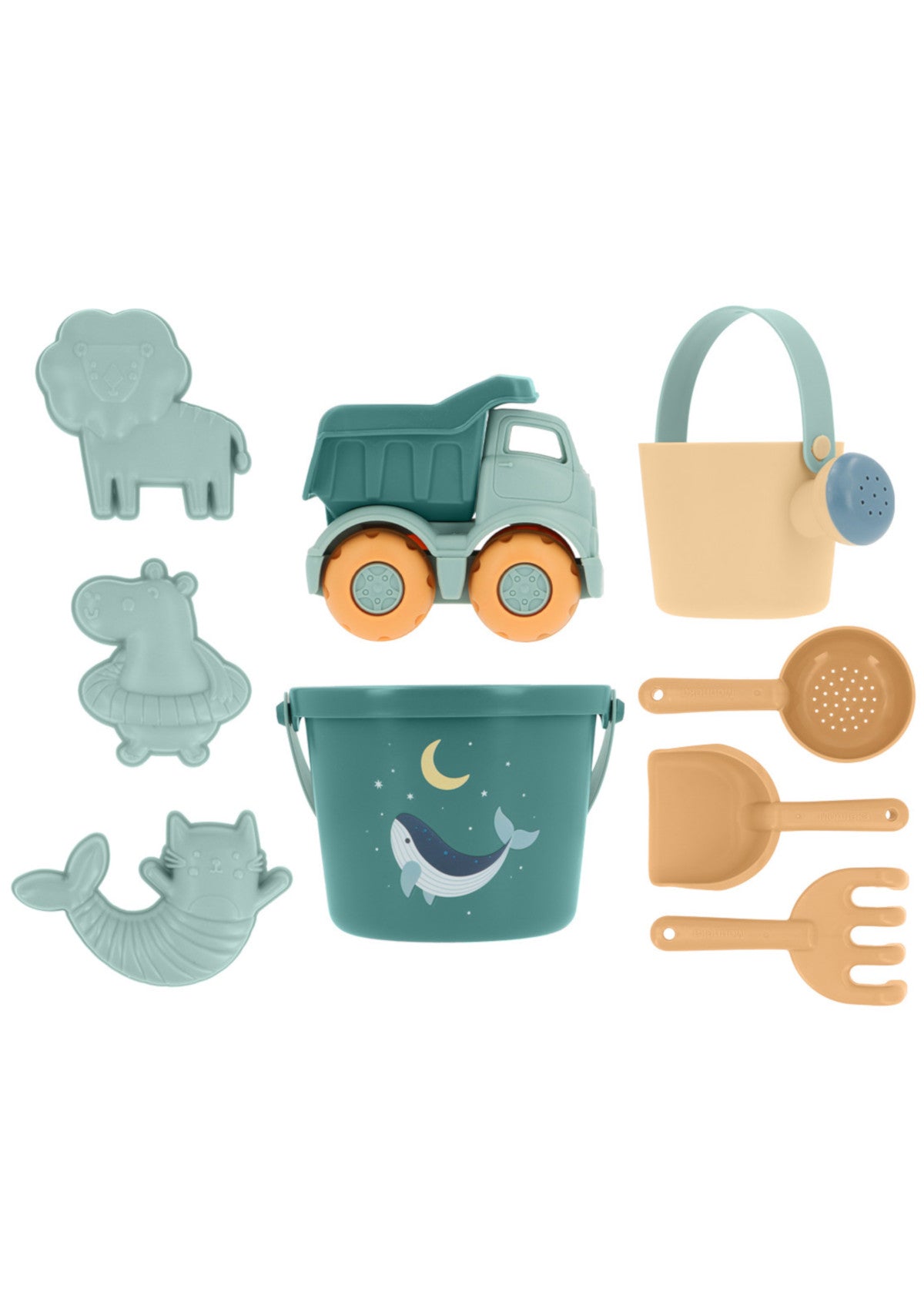 Conjunto de brinquedos de praia baleia - Monnëka