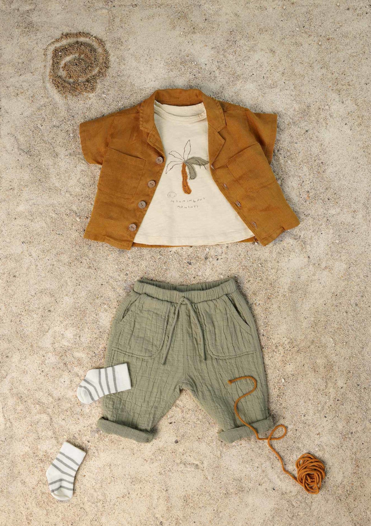 Calça com cordão decorativo | Textile Art - PLAYUP