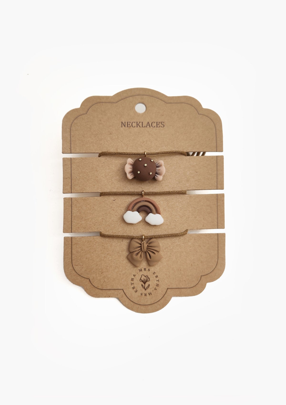 Pack de 3 Colares - Rebuçado + Arco-Irís + Laço - Mrs Ertha