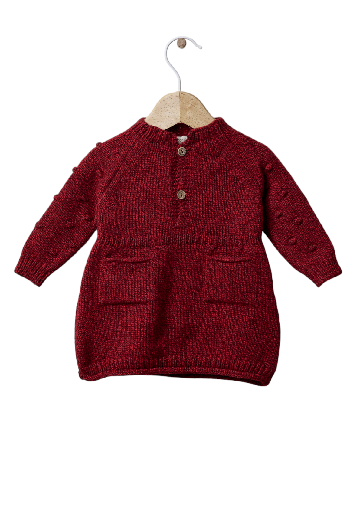 Vestido de manga comprida tricotado | BABY INFLUENCER - WEDOBLE