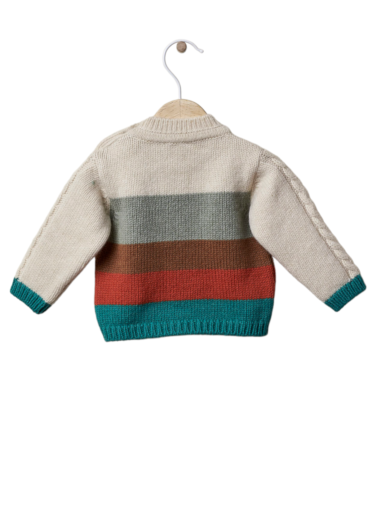 Camisola de manga comprida com abertura de botões de côco | LOVING WINTER - WEDOBLE