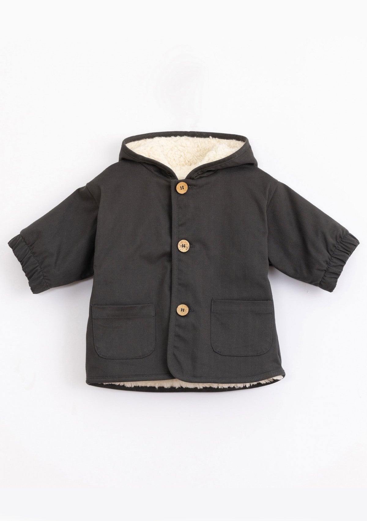 Casaco de sarja com forro de pelo | Illustration - PLAYUP