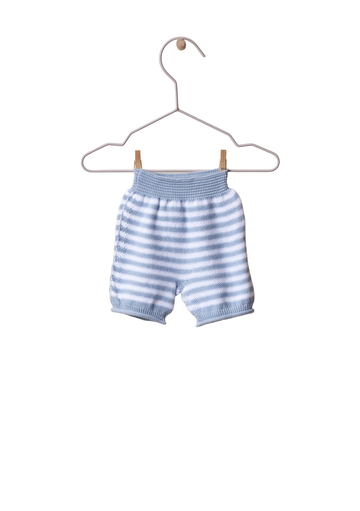 Calções tricotados em algodão com riscas | LITTLE LOVE - WEDOBLE