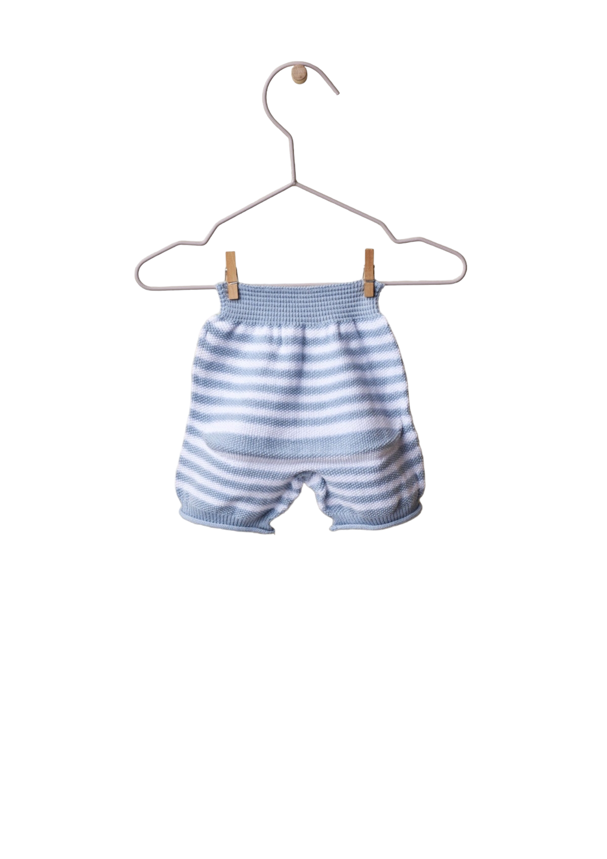 Calções tricotados em algodão com riscas | LITTLE LOVE - WEDOBLE
