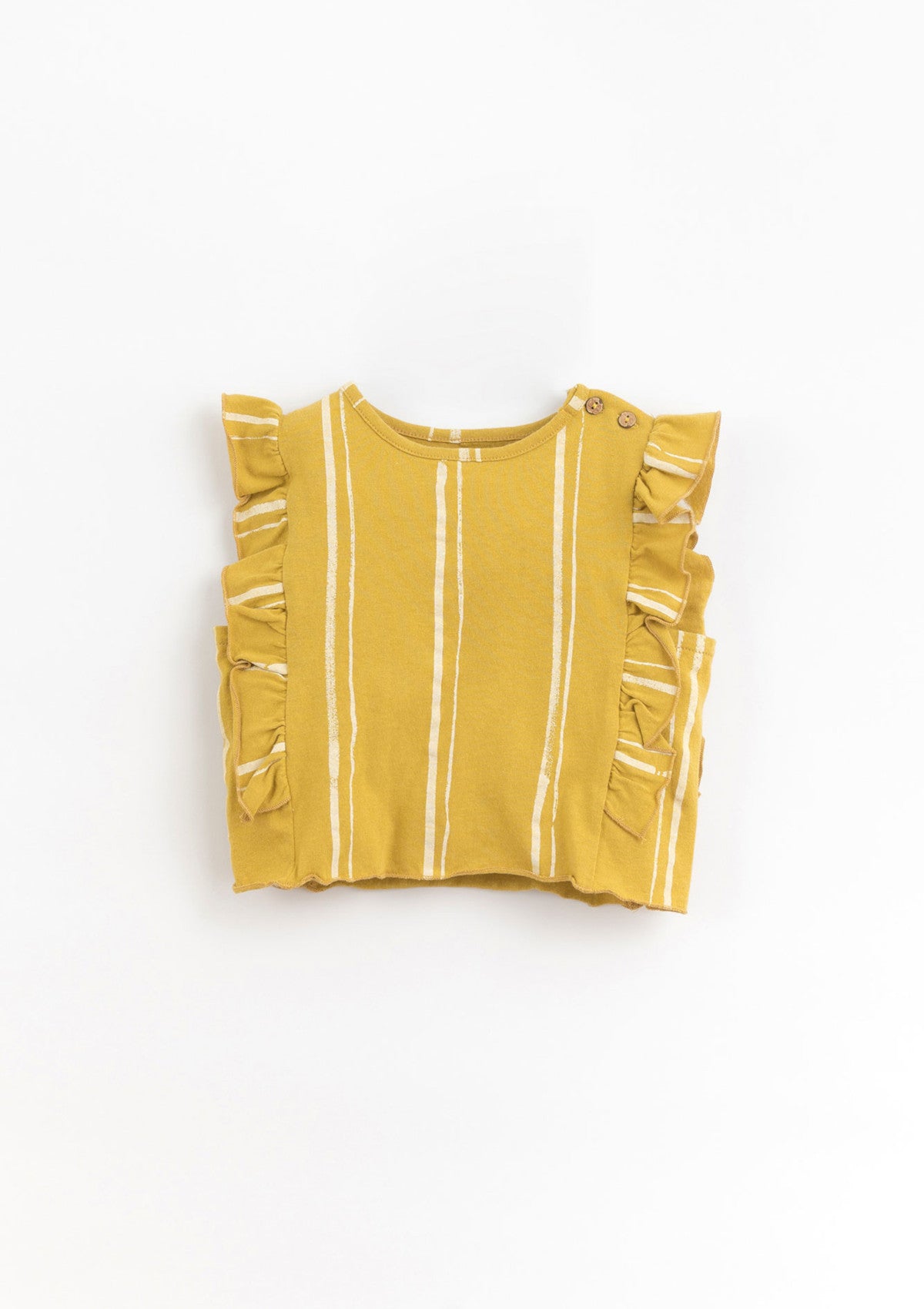 T-shirt às riscas com mistura de fibras naturais | Organic Care - PLAYUP