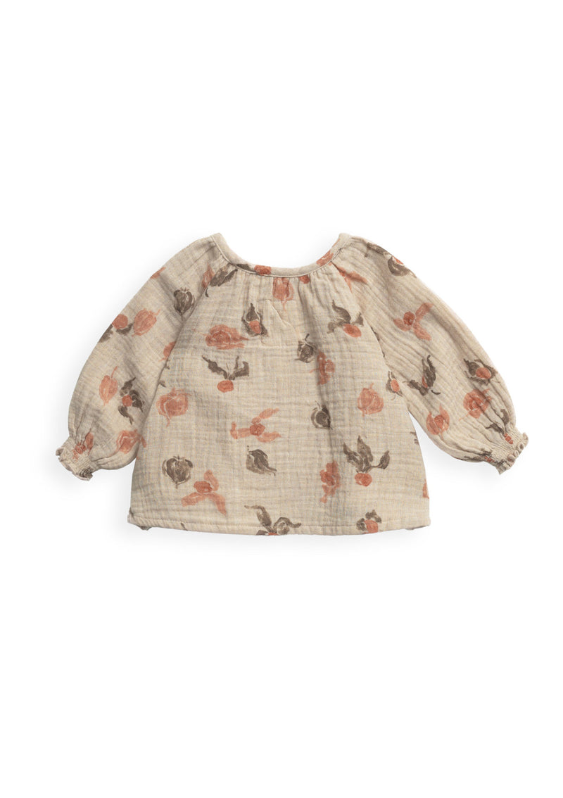 Shirt with physalis print | Mother Lúcia - PLAYUP