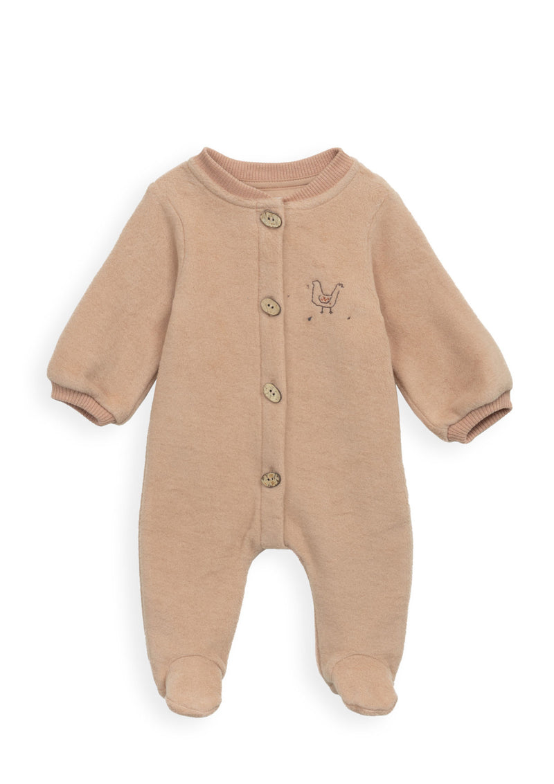 Jumpsuit with embroidered detail on the chest | Mother Lúcia - PLAYUP