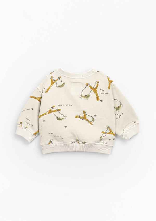 Organic cotton sweater with natural dying | Mother Lúcia - PLAYUP