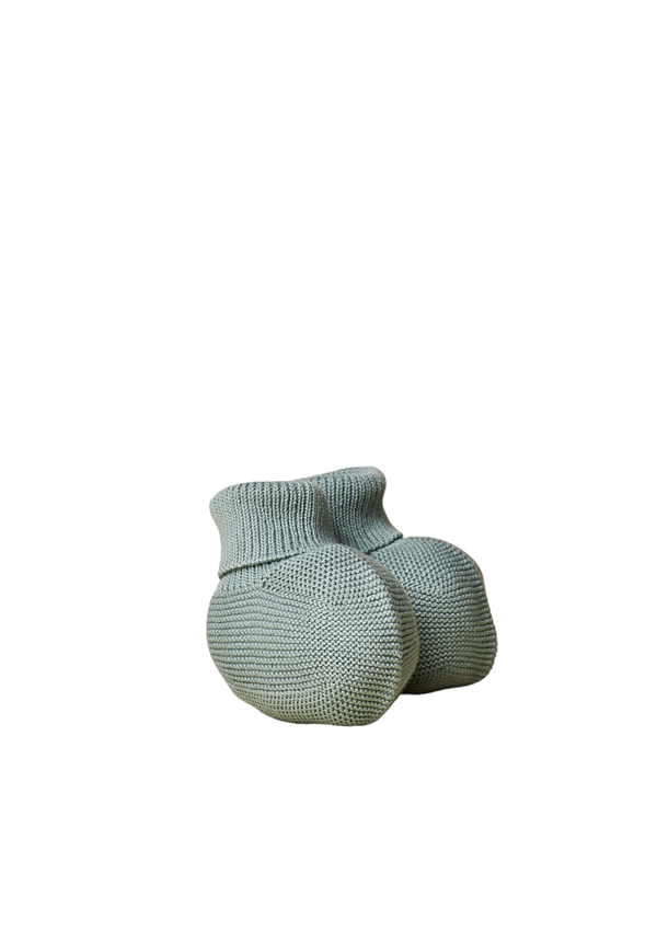 Fine booties knitted in cotton | MADAGASCAR - WEDOBLE