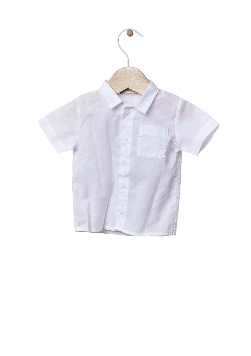 Short-sleeved shirt in cotton | LITTLE LOVE - WEDOBLE