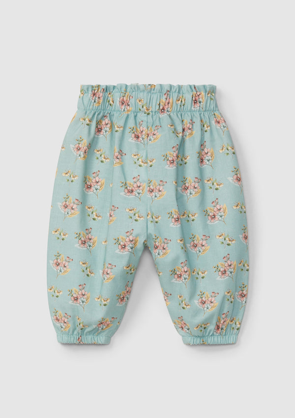 Floral print pull-up pants - SNUG