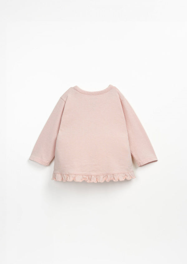 T-shirt with frill insert on the bottom | Wooden Memories - PLAYUP