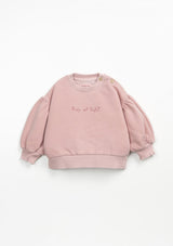 Sweater in a mixture of cotton and organic cotton | Wooden Memories - PLAYUP