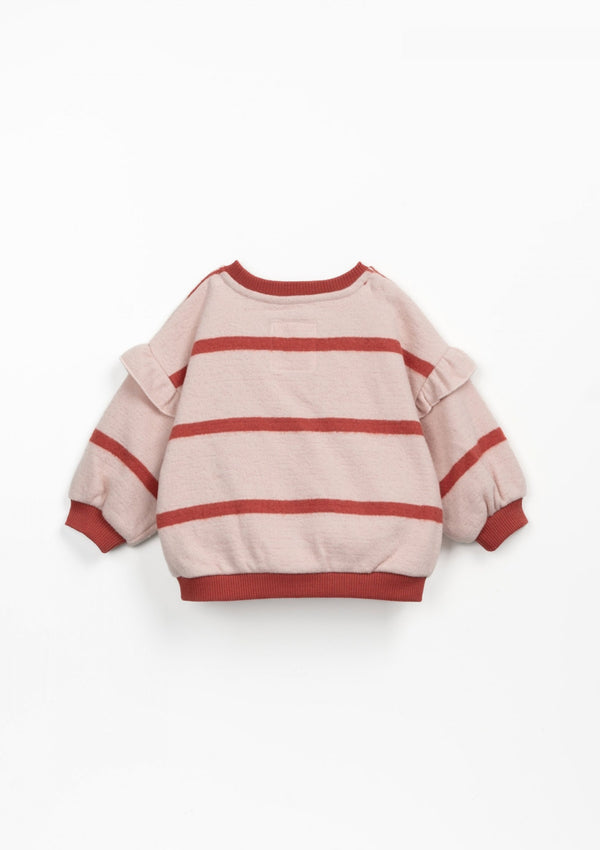 Striped sweater with carding on the inside | Wooden Memories - PLAYUP