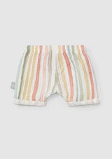 Multi-colour striped pull-up shorts - SNUG