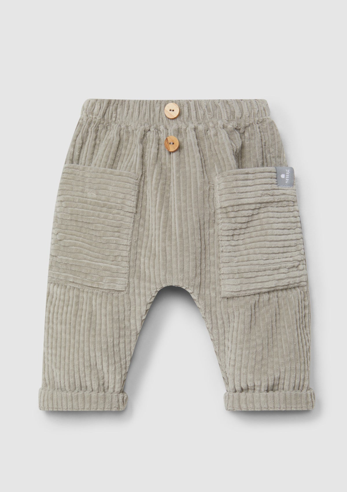 Calças pull-up em veludo canelado com bolsos - SNUG