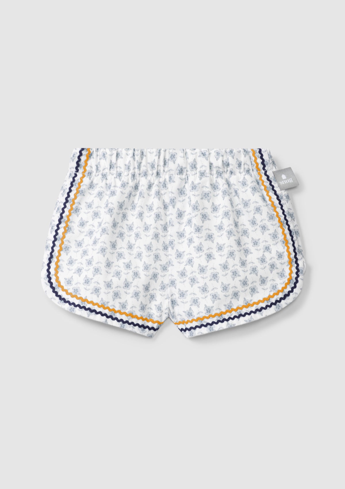 Calções pull-up flores com detalhe de espiguilha - SNUG
