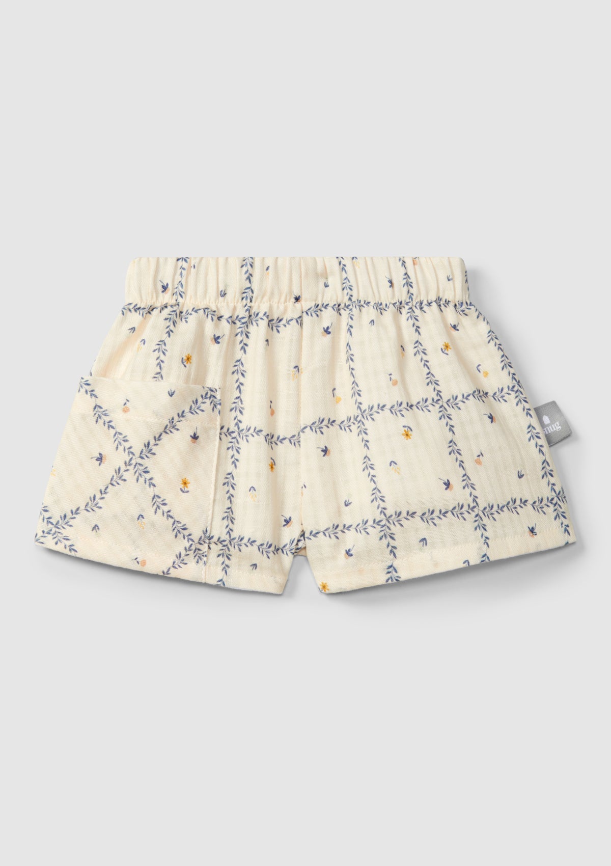 Calções pull-up algodão texturado estampado - SNUG