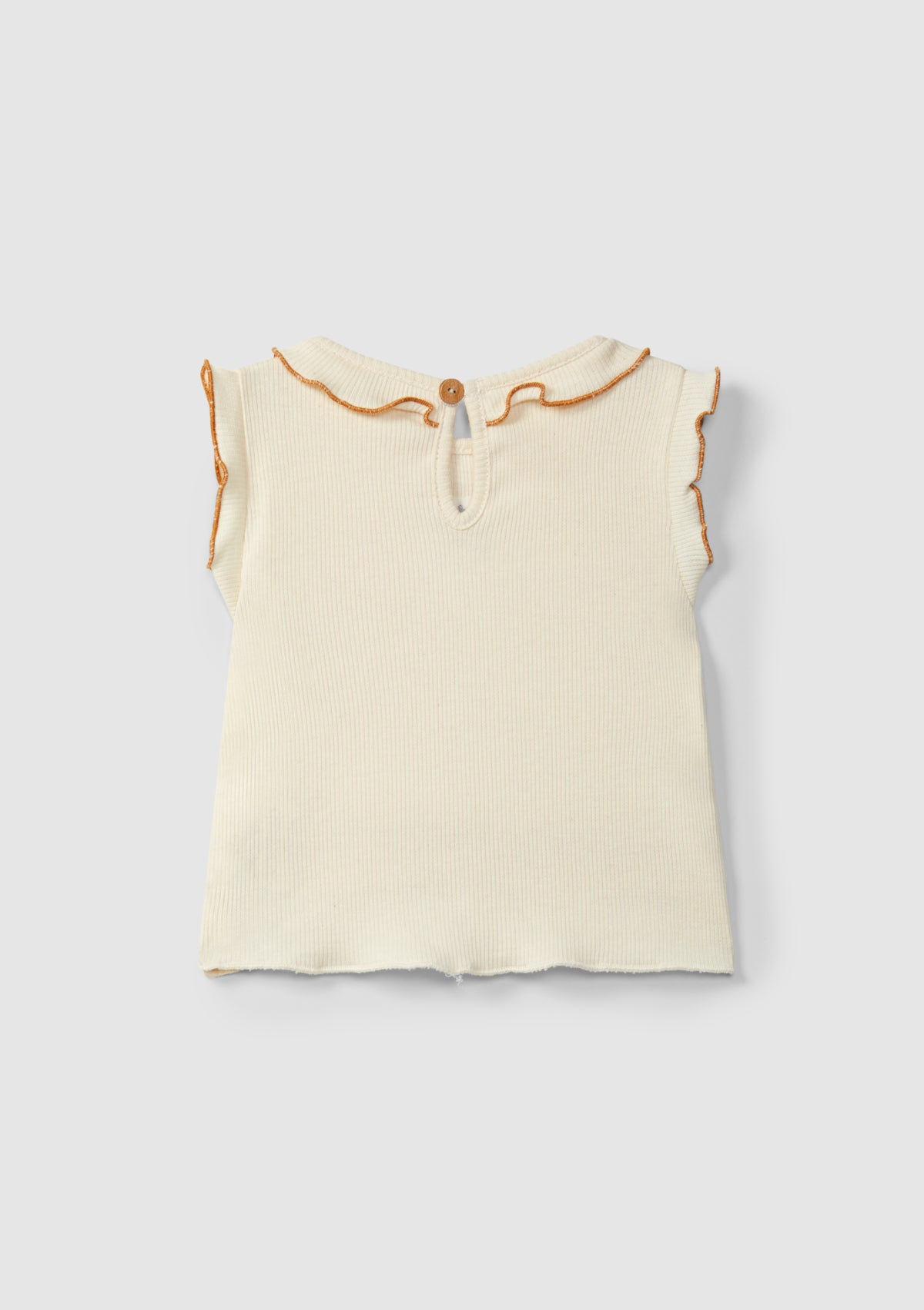Ribbed knit singlet with embroidery - SNUG
